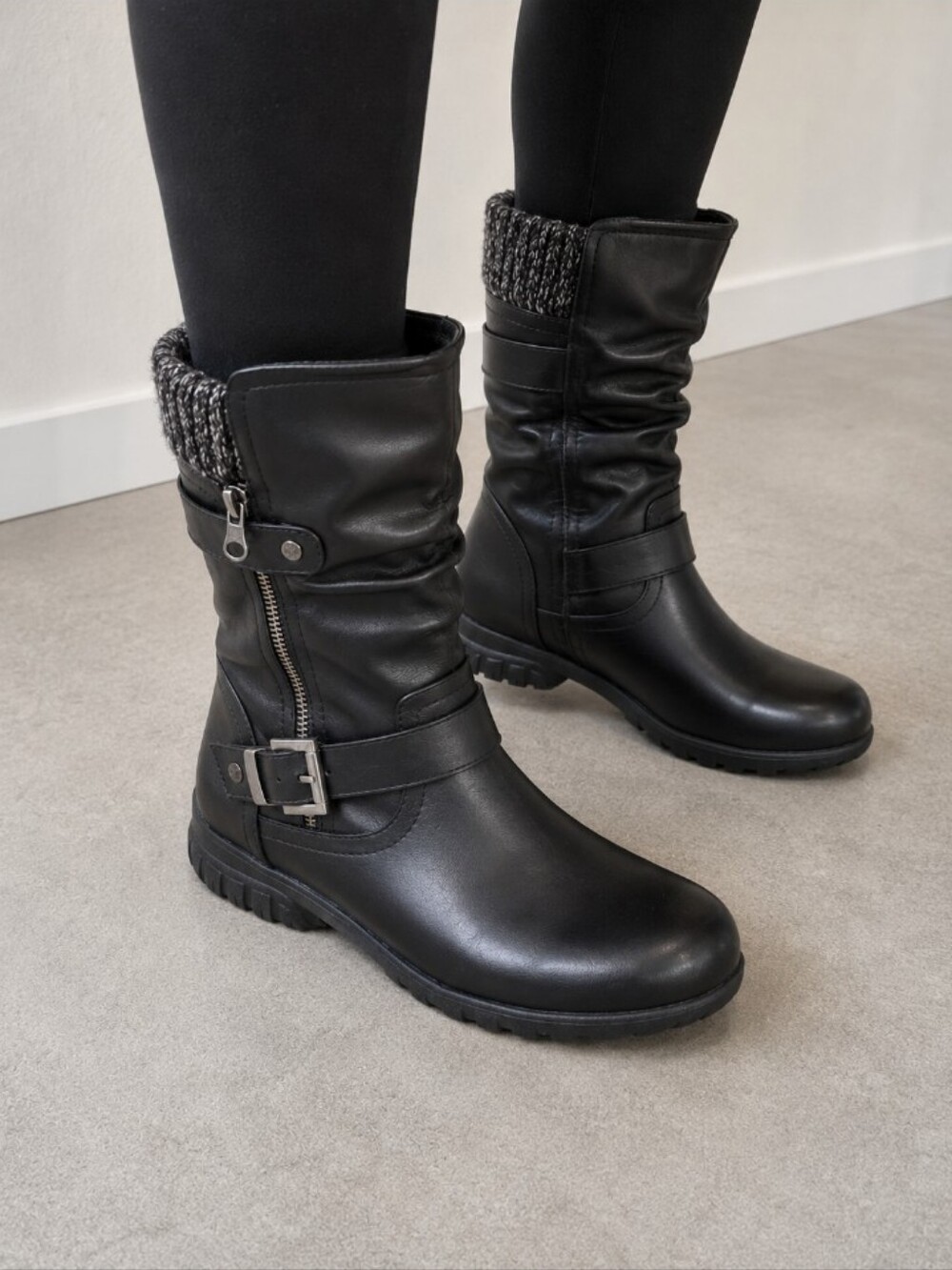 Sean Alan Black Skyler Boots-NIB-comes in box - Size:10
